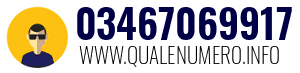 Numero di telefono 03467069917 03467069917