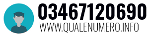 Numero di telefono 03467120690 03467120690