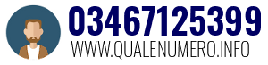 Numero di telefono 03467125399 03467125399