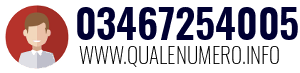 Numero di telefono 03467254005 03467254005