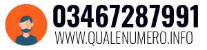 Numero di telefono 03467287991 03467287991