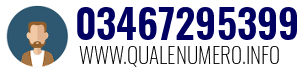Numero di telefono 03467295399 03467295399