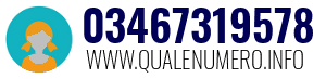 Numero di telefono 03467319578 03467319578