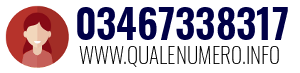 Numero di telefono 03467338317 03467338317