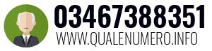 Numero di telefono 03467388351 03467388351