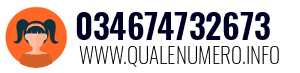 Numero di telefono 034674732673 034674732673