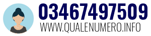 Numero di telefono 03467497509 03467497509