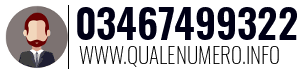 Numero di telefono 03467499322 03467499322