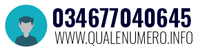 Numero di telefono 034677040645 034677040645
