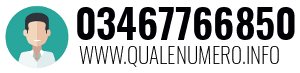 Numero di telefono 03467766850 03467766850