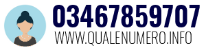 Numero di telefono 03467859707 03467859707