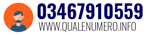 Numero di telefono 03467910559 03467910559