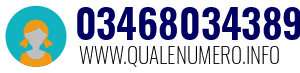 Numero di telefono 03468034389 03468034389