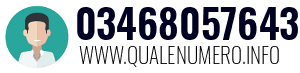 Numero di telefono 03468057643 03468057643