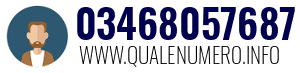 Numero di telefono 03468057687 03468057687