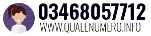 Numero di telefono 03468057712 03468057712