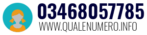 Numero di telefono 03468057785 03468057785