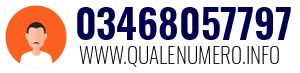 Numero di telefono 03468057797 03468057797