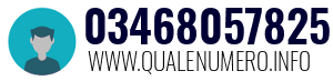 Numero di telefono 03468057825 03468057825
