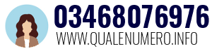 Numero di telefono 03468076976 03468076976