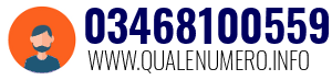 Numero di telefono 03468100559 03468100559