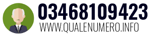 Numero di telefono 03468109423 03468109423