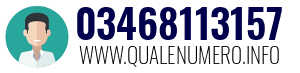 Numero di telefono 03468113157 03468113157