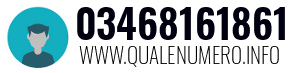 Numero di telefono 03468161861 03468161861