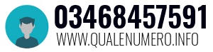 Numero di telefono 03468457591 03468457591