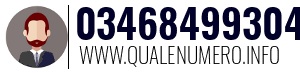 Numero di telefono 03468499304 03468499304