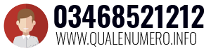 Numero di telefono 03468521212 03468521212