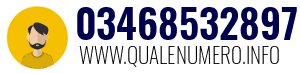 Numero di telefono 03468532897 03468532897
