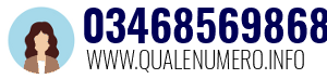 Numero di telefono 03468569868 03468569868