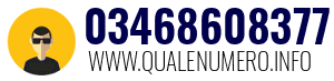 Numero di telefono 03468608377 03468608377