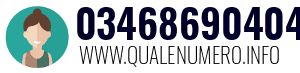 Numero di telefono 03468690404 03468690404