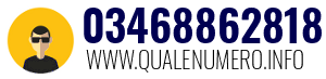 Numero di telefono 03468862818 03468862818
