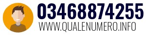 Numero di telefono 03468874255 03468874255