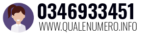 Numero di telefono 0346933451 0346933451