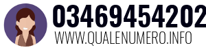 Numero di telefono 03469454202 03469454202
