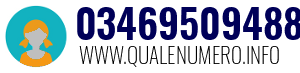 Numero di telefono 03469509488 03469509488