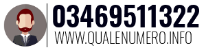 Numero di telefono 03469511322 03469511322