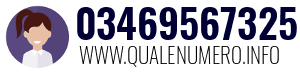 Numero di telefono 03469567325 03469567325