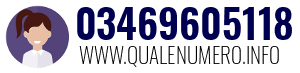 Numero di telefono 03469605118 03469605118