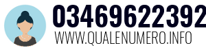 Numero di telefono 03469622392 03469622392