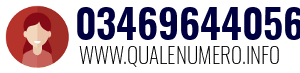 Numero di telefono 03469644056 03469644056