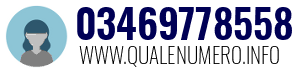 Numero di telefono 03469778558 03469778558