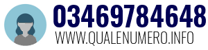 Numero di telefono 03469784648 03469784648