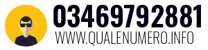 Numero di telefono 03469792881 03469792881