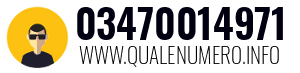 Numero di telefono 03470014971 03470014971
