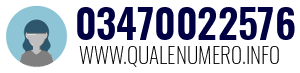 Numero di telefono 03470022576 03470022576